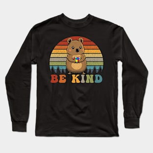 Be Kind Cute Quokka Long Sleeve T-Shirt